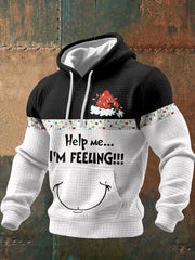 Men's Christmas Funny Feeling Printed Hoodie