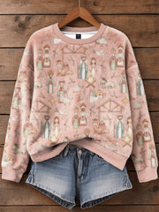 Women's Christmas Faith Flannel Hoodie