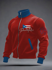 Men's Puerto Rico Proud Printed Coat