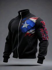 Men's Puerto Rico Proud Printed Coat