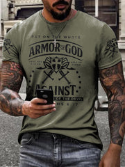 Men's Armer of God Printed T-shirt