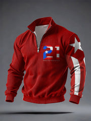 Men's Puerto Rico Printed Casual Tops