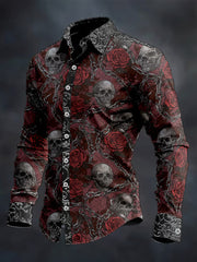 Men's Gothic Dark Skull Shirt