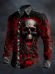 Men's Gothic Dark Skull Shirt