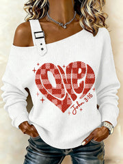 Women's Valentine's Day For God so Loved the World John 3:16 Tops
