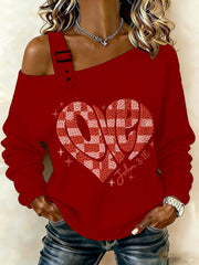 Women's Valentine's Day For God so Loved the World John 3:16 Tops