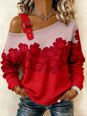 Women's Heart Print Casual Top