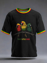 Men's Reggae Music Three Little Birds Print T-Shirt