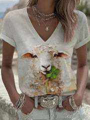 Women's St. Patrick's Day Printed Casual T-Shirt
