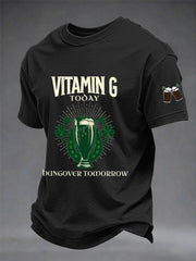 Men's St. Patrick's Day Split the G Printed Short Sleeve T-Shirt