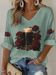 Women's Irish Dark Beer Waffle T-shirt