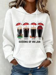 Women's Seasons of Ireland Dark Beer Lover hooded sweatshirt