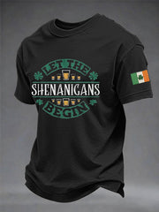 Men's St. Patrick's Day Let The Shenanigans Begin Short Sleeve T-shirt