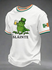 Men's Funny St Patricks Day Beer Shamrock Short Sleeve T-shirt
