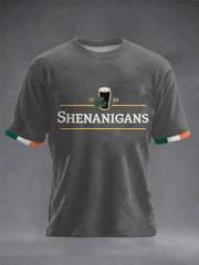 Men's Shenanigans St.Patrick's Day Print short sleeves t-shirt