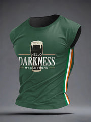 Men's Hello Darkness My Old Friend Casual Vest Top