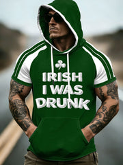 Men's St. Patrick's Day Short Sleeves Hooded Top
