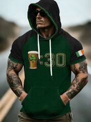 Men's St. Patrick's Day Short Sleeves Hooded Top