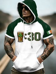 Men's St. Patrick's Day Short Sleeves Hooded Top