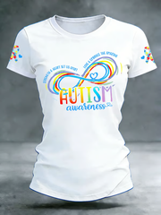 Women's Autism Acceptance short-sleeved T-shirt