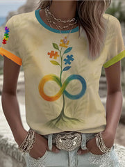 Women's Autism Awareness short-sleeved T-shirt