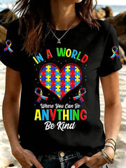 Women's Autism Acceptance Crew Neck T-shirt