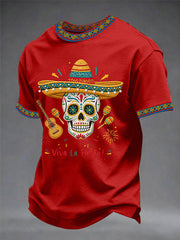 Men's Cinco De Mayo Viva La Fiesta! Print Casual Tee