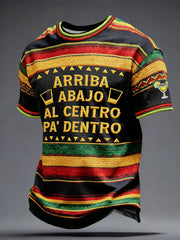 Men's Funny Cinco De Mayo Drinks Printed T-shirt