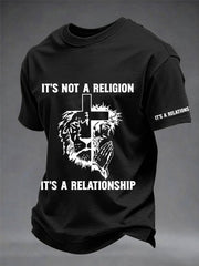 Men's It’s Not A Religion It's A Relationship Print Tee