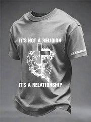 Men's It’s Not A Religion It's A Relationship Print Tee