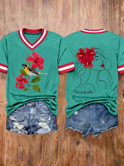 Women's Puerto Rico Printed short-sleeved T-shirt