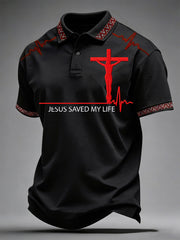 Men's Jesus Saved My Life Print Tee