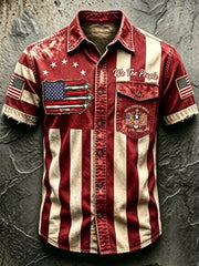 Men'S Anniversary National Faith Print Shirt