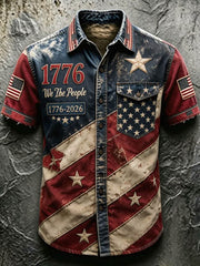 Men's Anniversary National Faith Print Shirt