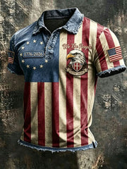 Men's Anniversary National Faith Print Shirt