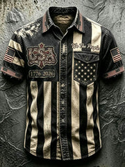 Men'S Anniversary National Faith Print Shirt