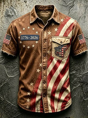 Men'S Anniversary National Faith Print Shirt