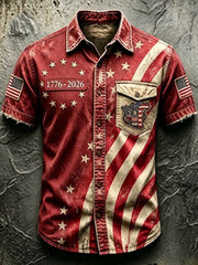 Men'S Anniversary National Faith Print Shirt
