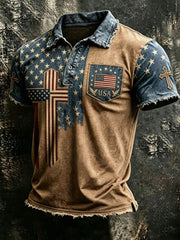 Men's Anniversary National Faith Print Shirt