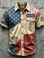Men's Anniversary National Faith Print Shirt