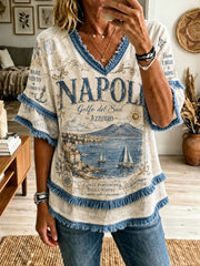 Women's Napoli Cotton-Linen Shirt