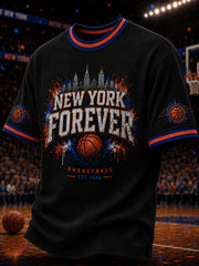 Men's Classic Basketball Fan Graphic Short Sleeve T-shirt