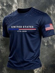 Men's United States 1776-2026 Short Sleeves T-shirt
