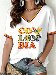 Women's Colombia V-Neck T-Shirt