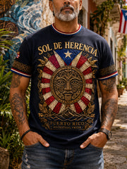 Men's Puerto Rico Taino Art Printed T-shirt