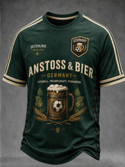 Men's German Football And Beer Cheers Graphic T-Shirt