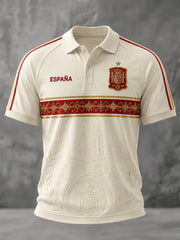Men's Gift For Football Fans Print Casual Polo