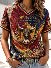 Women's Spain Futbol Fan 2026 T-shirt