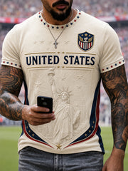 Men's Gift For Soccer Fans Print Casual Tee