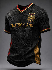 Men's Germany Football V-neck T-shirt